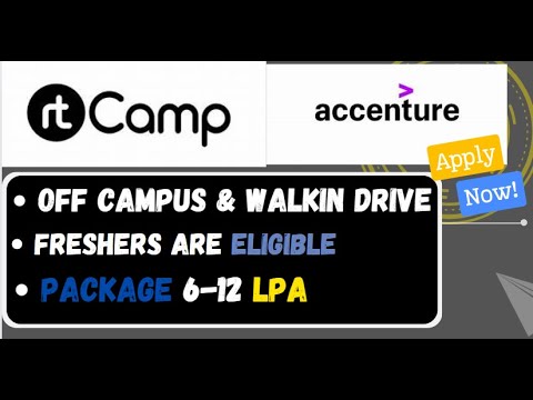 Accenture Recruitment 2024 | rtCamp & Accenture Job Updates: Apply Now