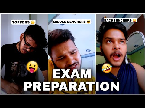 Exam Preparation 📖🤭 | Topper Vs Backbencher (part 5) 😝🤣 #shorts #funny #comedy #cbse #memes