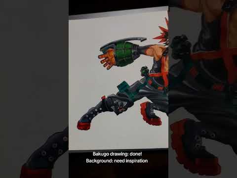 Drawing Bakugo from MHA