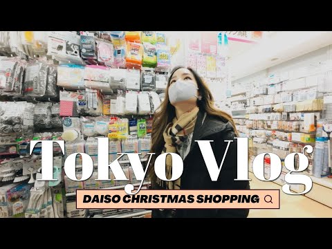 SHOPPING AT DAISO 💖 HARAJUKU & SHIBUYA 🛍️  CHRISTMAS PARTY 🎄 | Living in Japan 🇯🇵