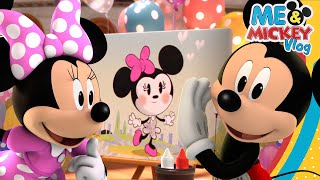 Mickey Mouse Colors Minnie Mouse a Birthday Painting! 🎨 | Me & Mickey | Vlog 77 |​ @disneyjr