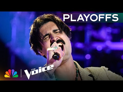 Danny Joseph Puts a Rock 'n' Roll Spin on "I Heard It Through the Grapevine" | Voice Playoffs | NBC