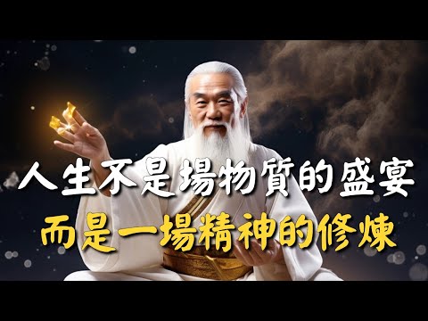 人生不是一場物質的盛宴，而是一場精神的修煉 #禪能量