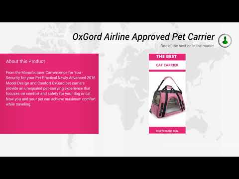 OxGord Airline Approved Pet Carrier