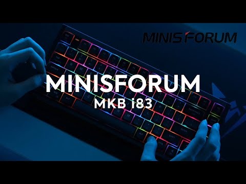 Minisforum MKB i83 Mechanical Keyboard🔥Three-Mode / RGB Light / Red Switches / PBT Keycaps /Hot Swap