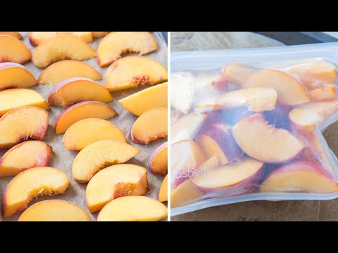 How To Freeze Peaches (fresh picked peaches frozen)