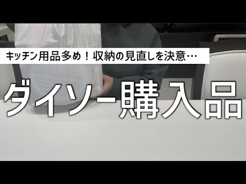 【ダイソー購入品】話題の商品ゲットしました！冷蔵庫、シンク下収納の見直しの様子も！