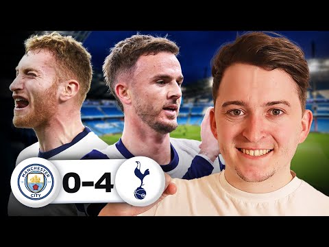 Kulusevski MASTERCLASS! | CITY RATTLED!! Manchester City 0-4 Tottenham Highlights