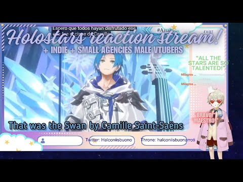 ALTARE PLAYS THE CELLO!?  | Holostars reactions! Avallum & other male vtubers too!