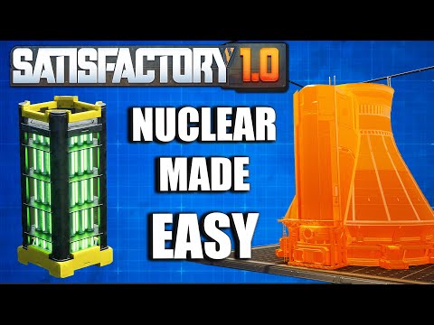 How To Build A Nuclear Facility In 1 BLUEPRINT - Satisfactory 1.0