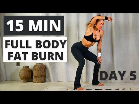 Day 5/7 15 Min Full Body Fat Burner| Do this every day to lose weight| No repeat| No Equipment