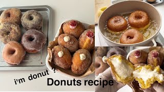 【材料8つ】パティシエが本気で考えた半日で作れる生ドーナツ🍩