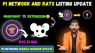 Pi Network Latest News | Pi Network Launching and KYC Update | Rats Kingdom Snapshot And Withdrawal