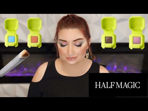 *NEW LAUNCH* Half Magic Beauty Eyeshadow Singles + Pyramid Brush Review / Swatches / Look