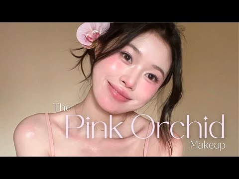 PINK ORCHID Makeup + Low Messy Side Bun Hairstyle Tutorial | Low Visual Weight Makeup