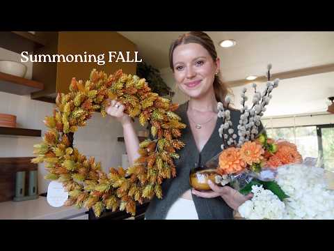 VLOG: trying to summon fall | decor, thrifting, fall baking + two culinary class days!