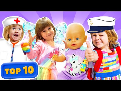 Pretend Play Adventures: Toys, Care, and Fun for Kids | TOP 10 Videos for Kids