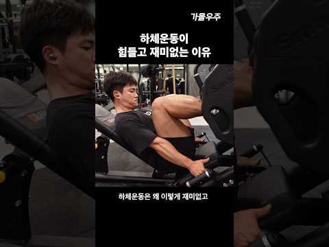 하체운동이 재미없는 이유