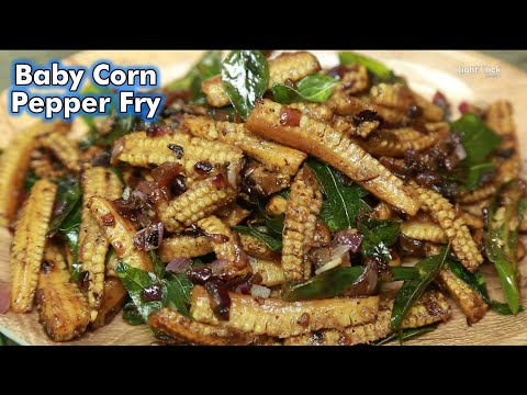 Baby corn Pepper Fry | Baby corn Recipes | Pepper Baby Corn | Crispy Baby corn | Starter Recipes |