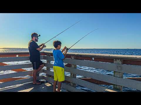 CAPTUREI MAIS DE 30 PEIXES - PESCA E FRITO com a Chefa e Chefinhos