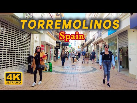 Torremolinos Malaga Spain [4K] 🇪🇸  Lovely Town  in Costa Del Sol Spain | "Walking Tour" Walk 2024