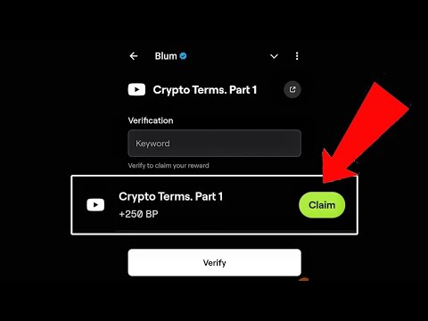 crypto terms part 1 | Blum keyword code  #blum #blumvideocode