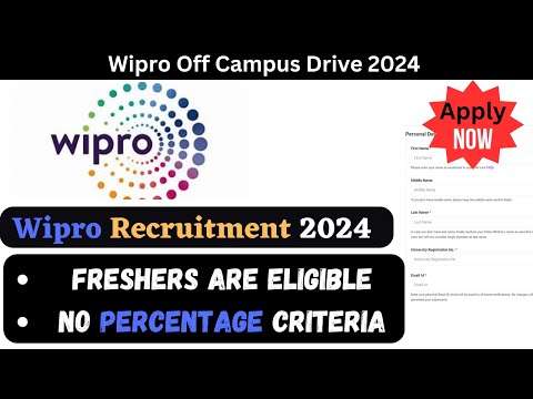 Wipro Recruitment 2024 | Wipro jobs for Freshers | Latest Wipro Job Update 2024 |