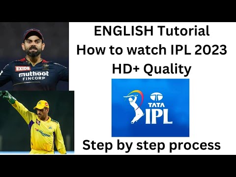 How to watch IPL 2023 English tutorial | Step by step tutorial