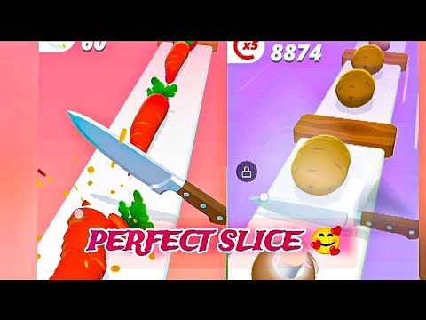 perfectslice game!!🥰satifyingvideo sliceitsall   game #perfectslicesgame