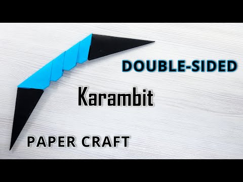 Fold DOUBLE-SIDED KARAMBIT - Easy Origami Tutorial