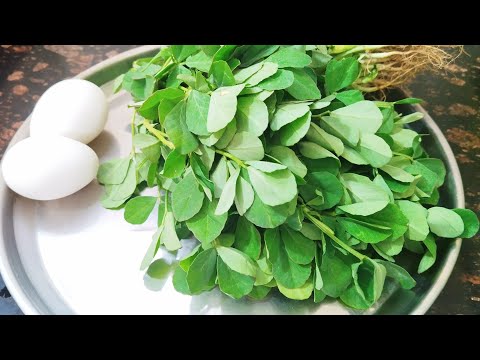 Anda Methi Recipe | Methi Shak Er Shoj Recipe | Methi Shak Recipe