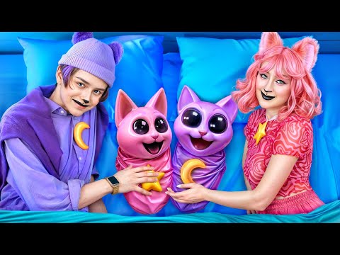 Catnap and KITTINAP have babies?! Awesome Parenting Hacks by Smiling Critters! Poppy Playtime 3