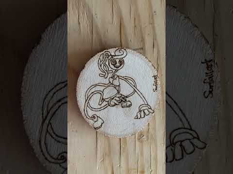 Mommy Longlegs woodburn art from Poppy Playtime Chapter 2