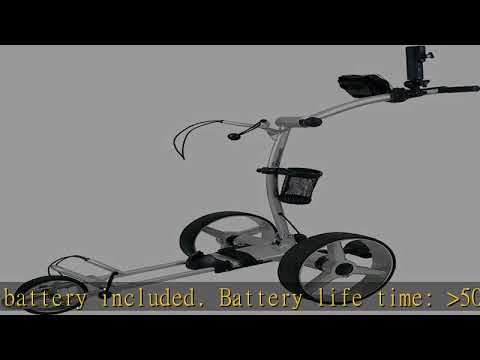 NovaCaddy Remote Control Electric Golf Trolley Cart, X9RD, Silve, 12V Lithium Battery