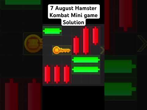 7 August Hamster Kombat Mini game solution | Key Puzzle #airdrops #hamsterkombat