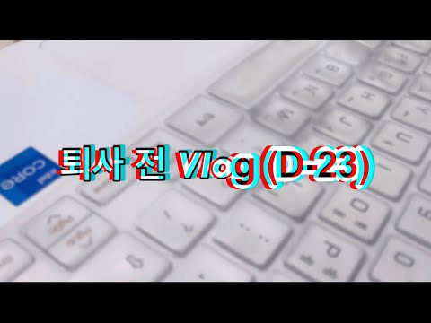 7년 다닌 첫 직장 퇴사 vlog(D-23)_금요일엔 재택💚