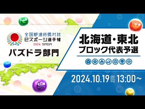 【北海道・東北ブロック代表予選】全国都道府県対抗eスポーツ選手権 2024 SAGA パズドラ部門