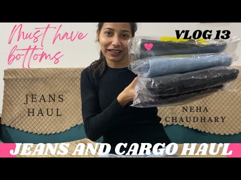 Trendy JEANS and CARGO  haul | Haul from STYLISH WODROBE | Try on | honest review | JV13 #jaatnivlog