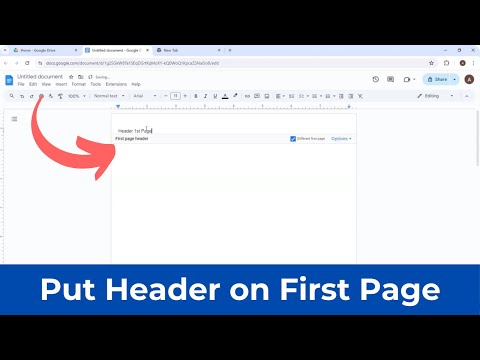 How to Put Header on First Page Only - Google Docs (Quick & Simple)