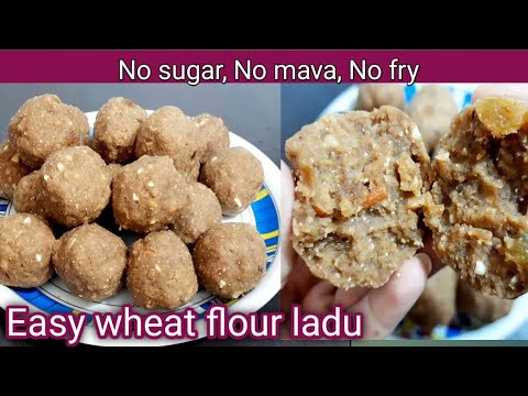 Easy wheat flour ladu with no sugar, no mava and no fry | New recipe of ladoo | Hindi Sindhi Food