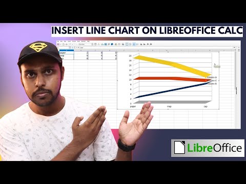 How to insert line chart on libreoffice calc | insert line chart in libreoffice calc