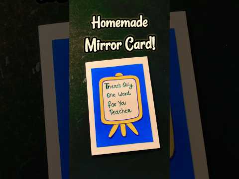 Viral** 😲 mirror card for teachers 🙂❤️ greeting card for teachers day #shorts