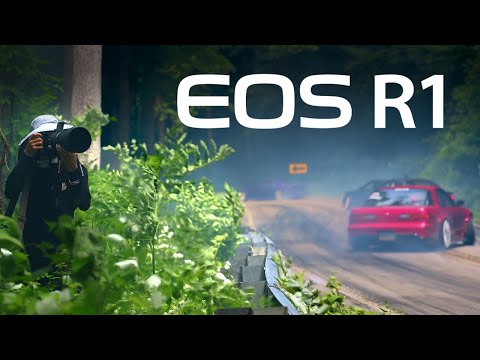 Larry Chen tests new Canon EOS R1 at rally race