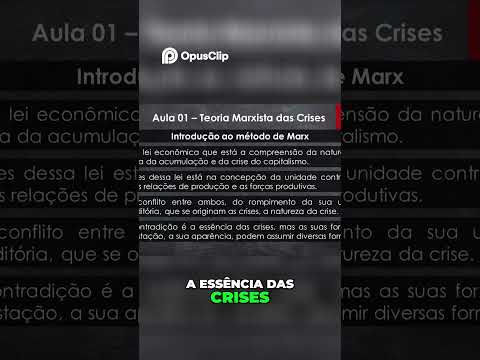 Crises e Marxismo: A Natureza das Contradições #economia