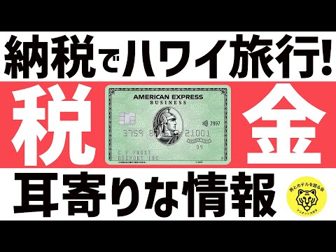 納税もクレジットカードで！ポイント還元で夢のハワイ旅行へ