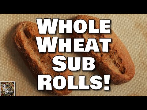 Whole Wheat Sub Rolls - No Oil, No Kneading - And Vegan