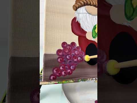 How to paint EASY grapes for Thanksgiving 🎨🍇 #easypainting #paintingtips #tipsandtricks #tutorials