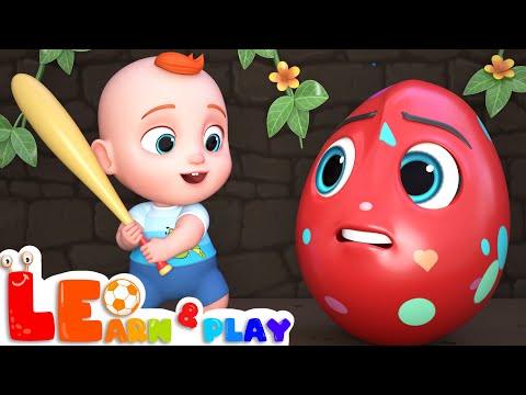 Leo Plays with Surprise Eggs | Educational Videos for Toddlers | Learn & Play with Leo