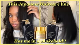 Tsubaki Haircare Washday Review. Japanese Hair products have me in a chokehold!!!