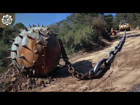 Watch How Bulldozers with Anchor Chains Rip Through Forests - Unstoppable Deforestation Power!